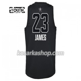 Dres Cleveland Cavaliers LeBron James 23 2018 All Star Jordan Brand Crna Swingman - Dječji